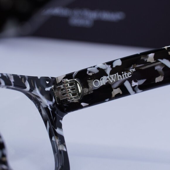 Off-White OERJ078 STYLE 78 1200 Square Eyeglasses 52mm – Black Havana - Picture 8 of 10